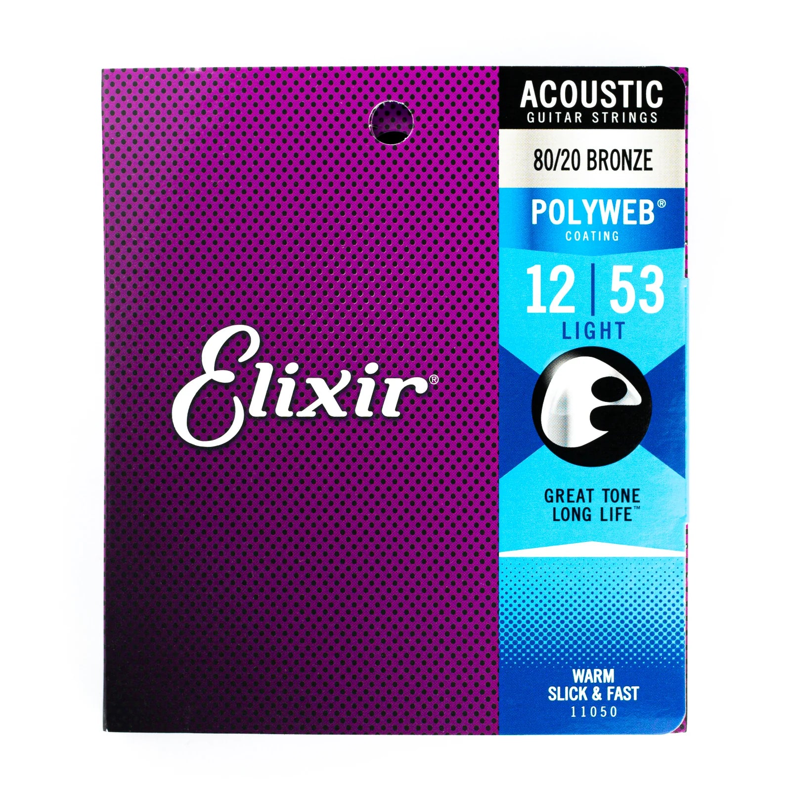 Elixir Polyweb 80/20 Bronze 12-53 Acoustic Guitar Strings