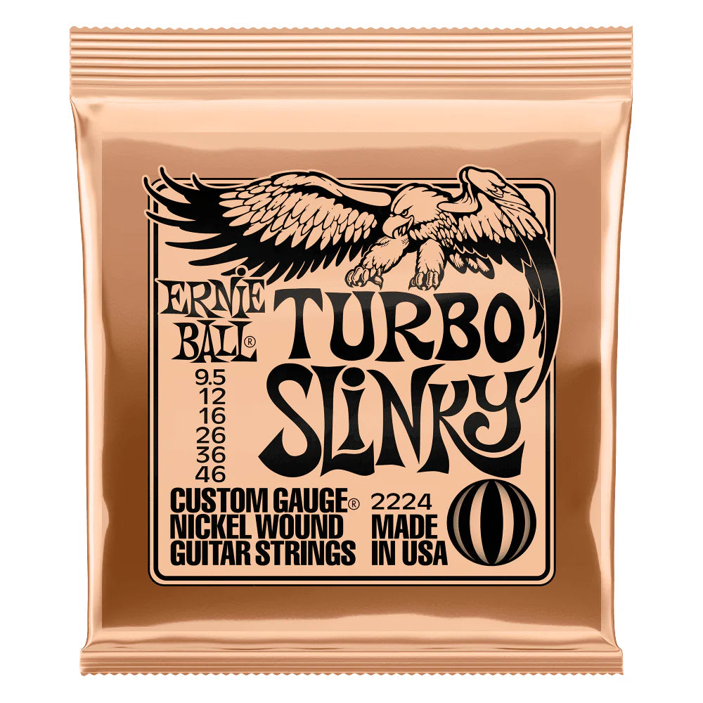Ernie Ball 2224 Turbo Slinky 9.5-46 Electric Guitar Strings