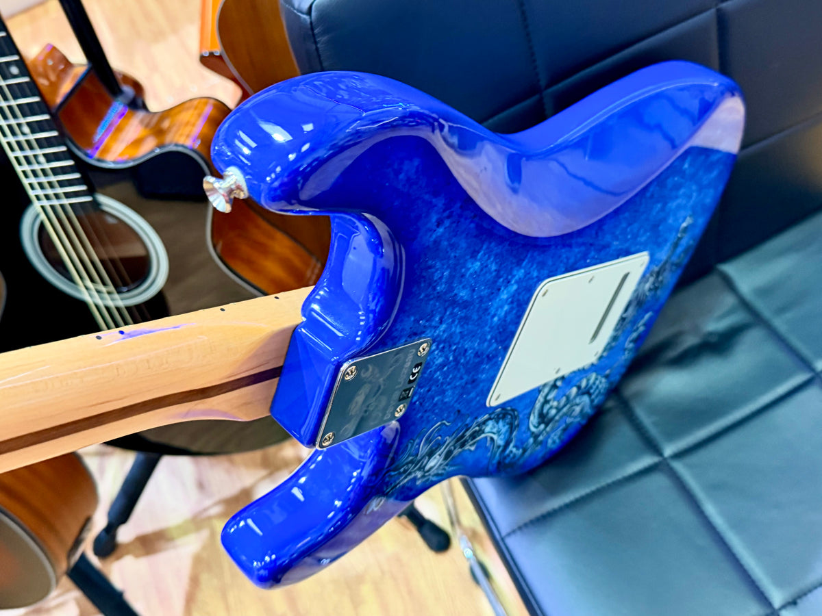 2015 Fender David Lozeau Blue Dragon Stratocaster~ Mexican Strat~ Limited 1/500