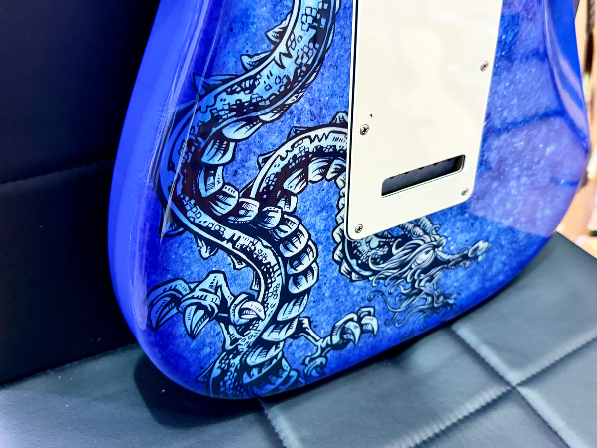 2015 Fender David Lozeau Blue Dragon Stratocaster~ Mexican Strat~ Limited 1/500