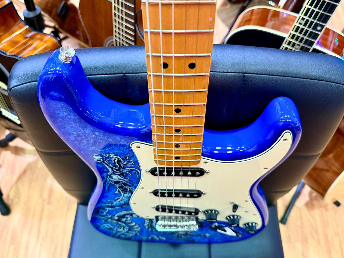 2015 Fender David Lozeau Blue Dragon Stratocaster~ Mexican Strat~ Limited 1/500