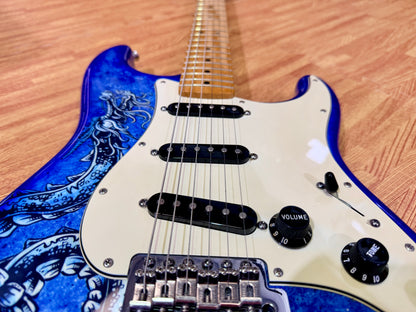 2015 Fender David Lozeau Blue Dragon Stratocaster~ Mexican Strat~ Limited 1/500