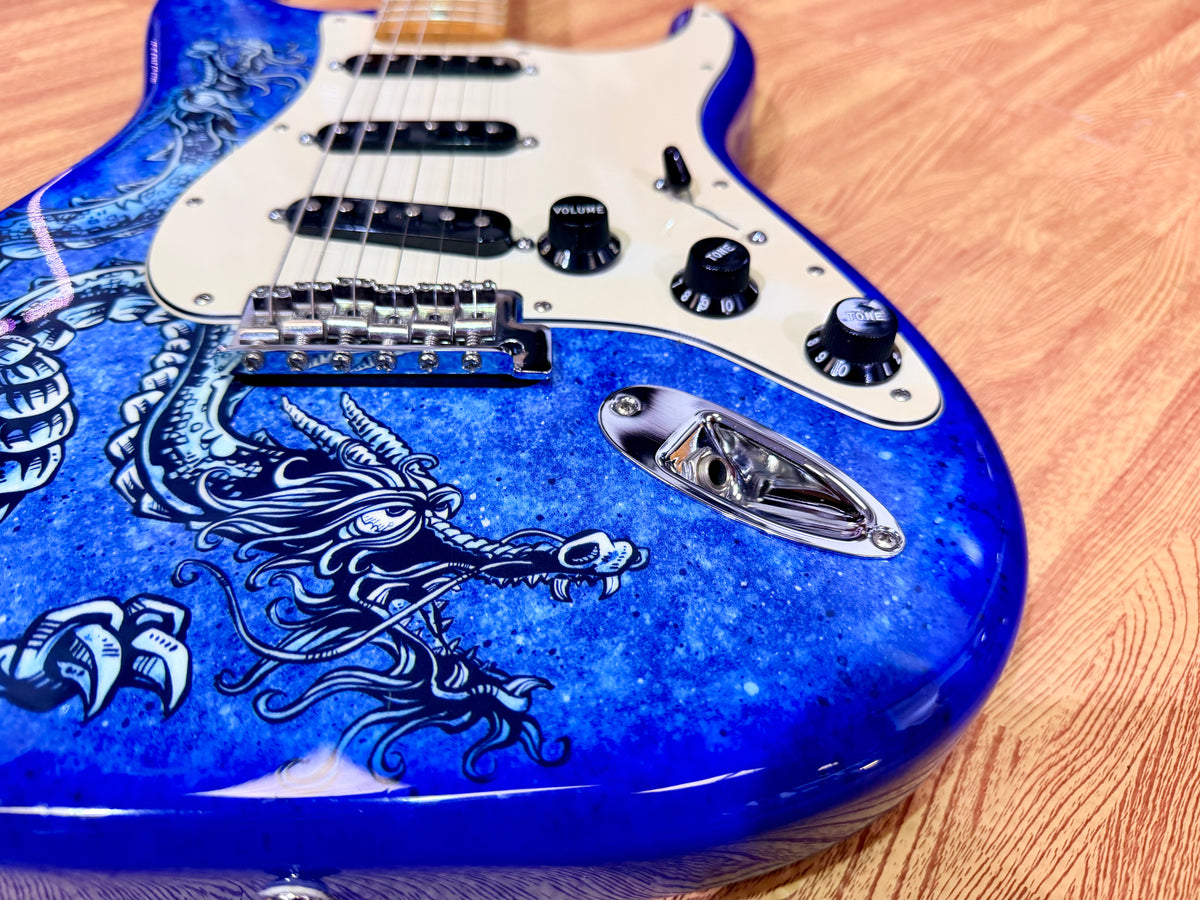 2015 Fender David Lozeau Blue Dragon Stratocaster~ Mexican Strat~ Limited 1/500