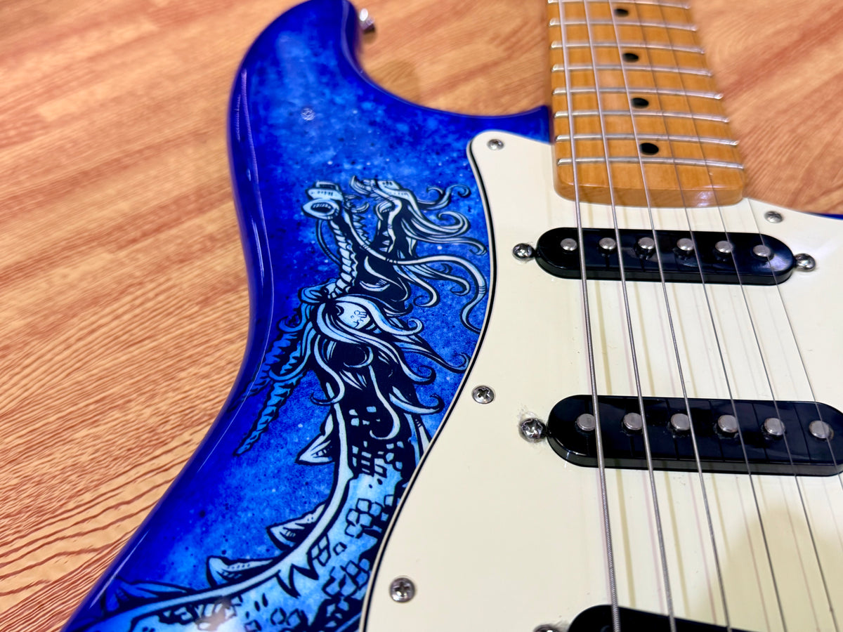 2015 Fender David Lozeau Blue Dragon Stratocaster~ Mexican Strat~ Limited 1/500