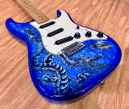2015 Fender David Lozeau Blue Dragon Stratocaster~ Mexican Strat~ Limited 1/500
