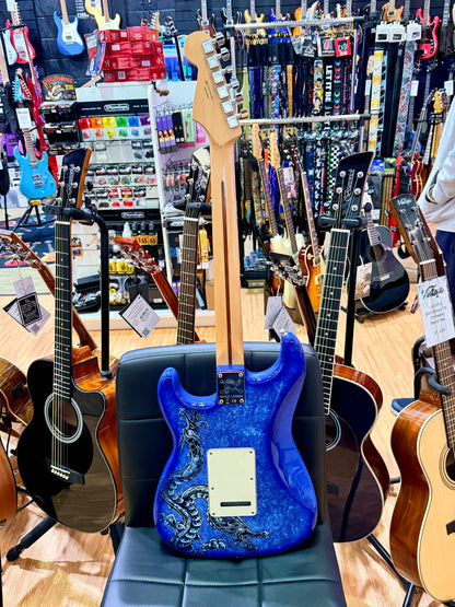 2015 Fender David Lozeau Blue Dragon Stratocaster~ Mexican Strat~ Limited 1/500