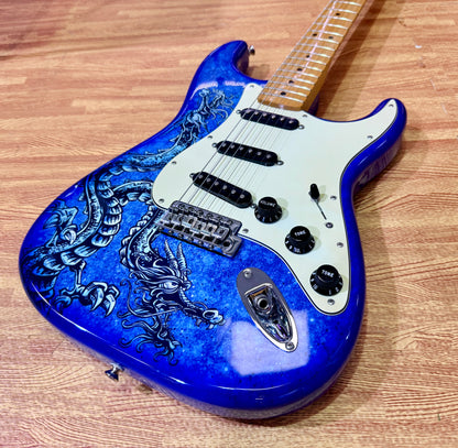 2015 Fender David Lozeau Blue Dragon Stratocaster~ Mexican Strat~ Limited 1/500