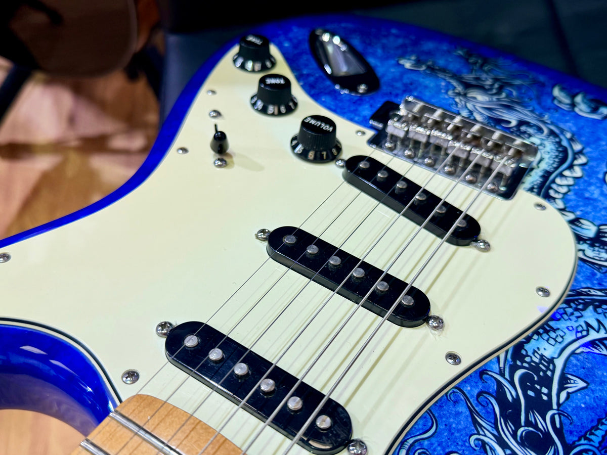 2015 Fender David Lozeau Blue Dragon Stratocaster~ Mexican Strat~ Limited 1/500