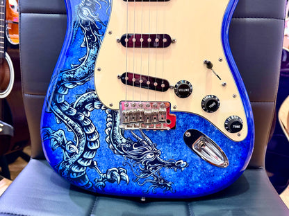 2015 Fender David Lozeau Blue Dragon Stratocaster~ Mexican Strat~ Limited 1/500