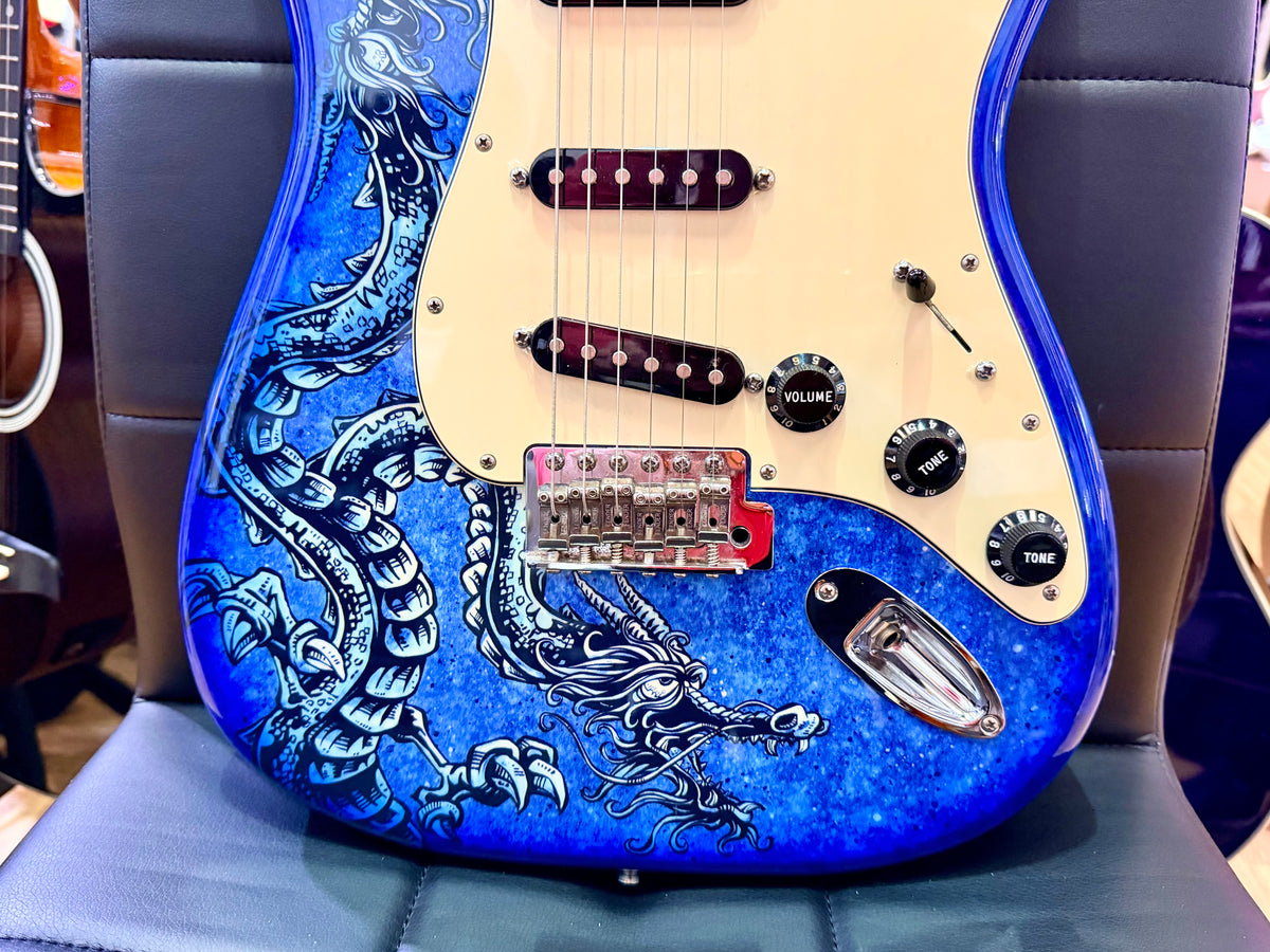 2015 Fender David Lozeau Blue Dragon Stratocaster~ Mexican Strat~ Limited 1/500
