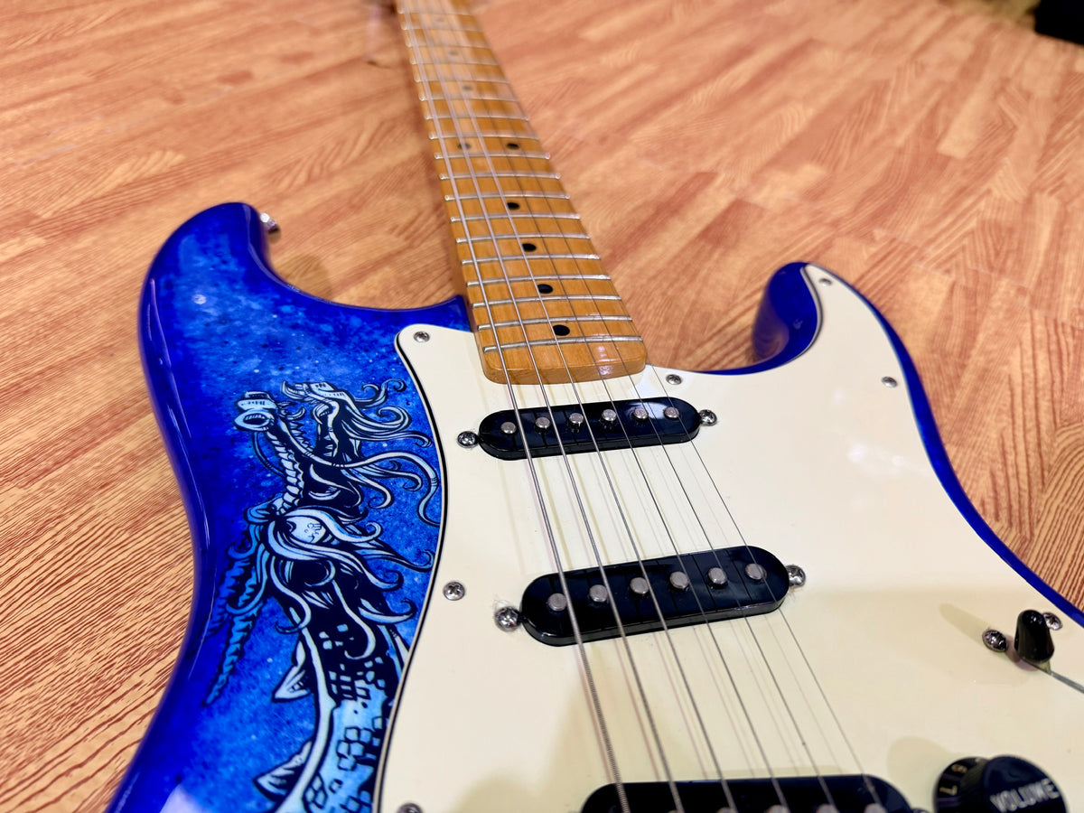 2015 Fender David Lozeau Blue Dragon Stratocaster~ Mexican Strat~ Limited 1/500