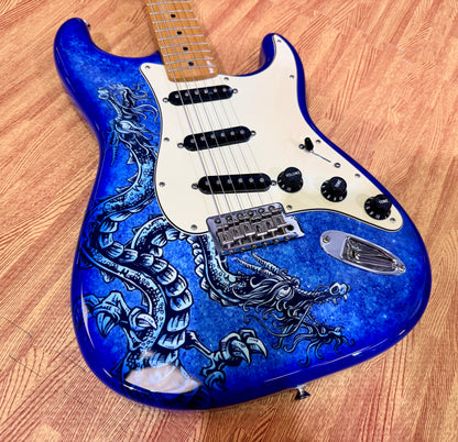 2015 Fender David Lozeau Blue Dragon Stratocaster~ Mexican Strat~ Limited 1/500